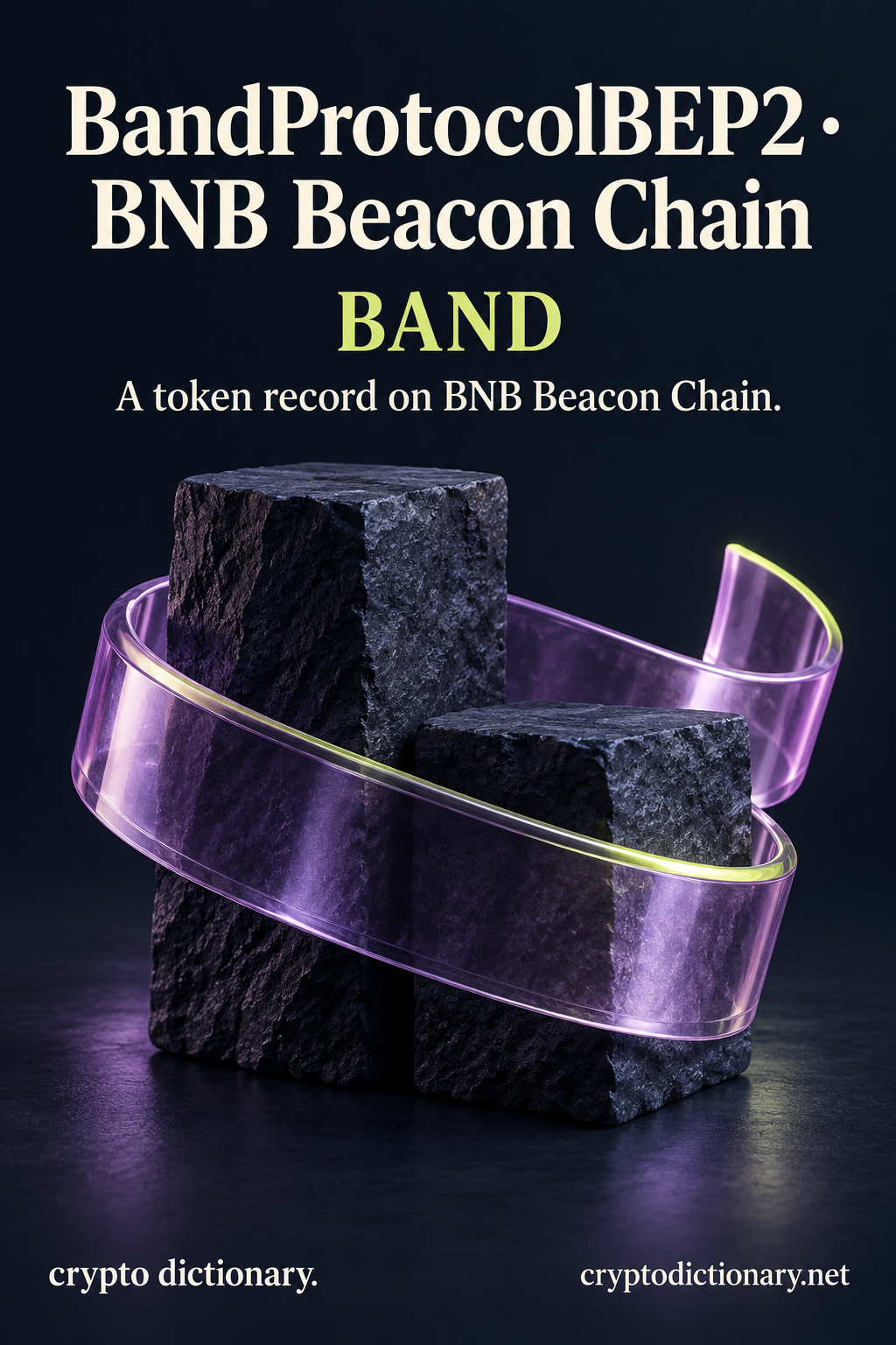 BandProtocolBEP2 · BNB Beacon Chain (BAND) illustrated with an original physical name mnemonic; a token record on BNB Beacon Chain.