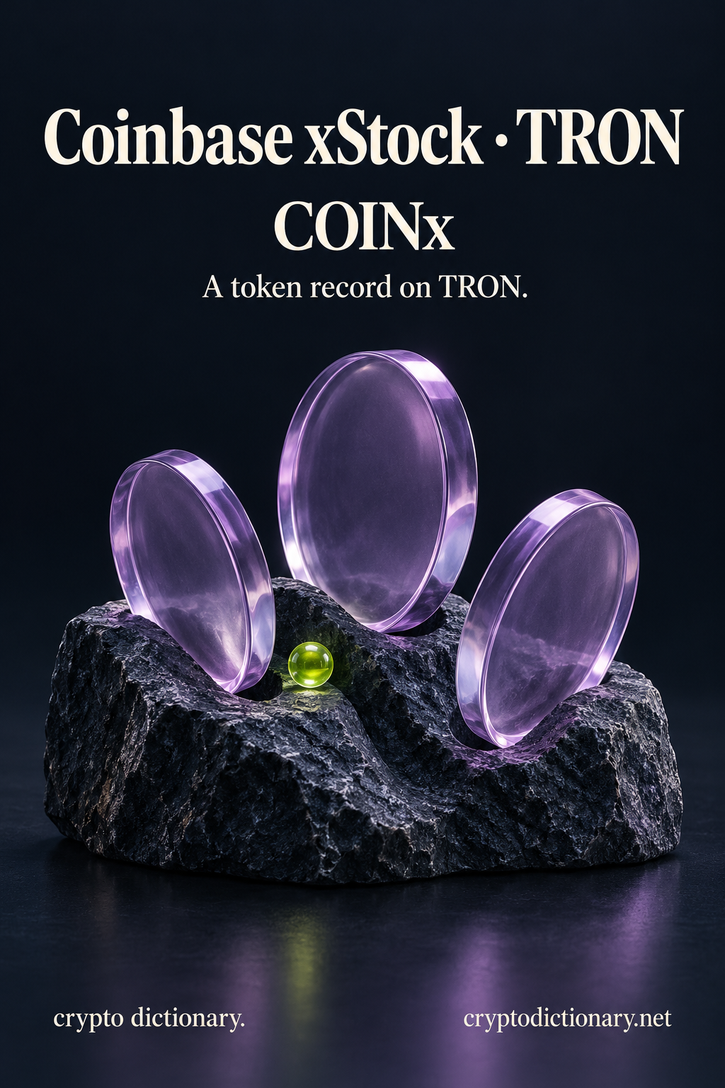 Coinbase xStock · TRON (COINx), an original physical name metaphor for this specific token registry record.