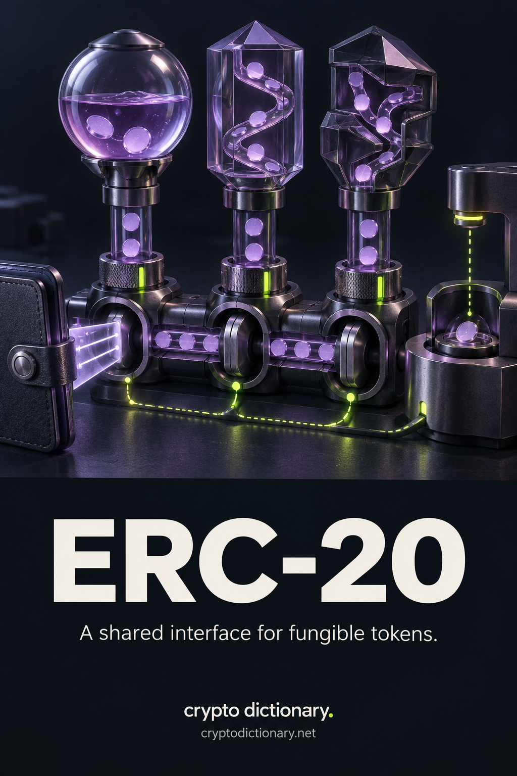 Three distinct token housings connect through shared interface readers, balance reservoirs, transfer channels and adjustable allowance collars.