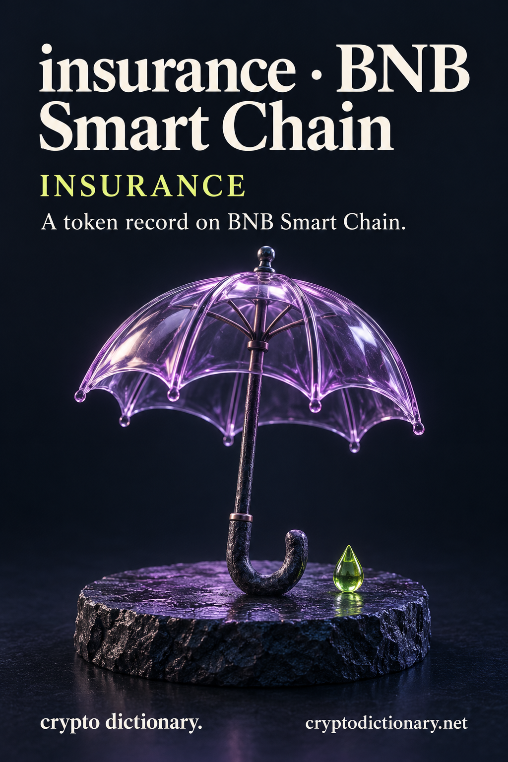 insurance · BNB Smart Chain (INSURANCE), an original physical name metaphor for this specific token registry record.