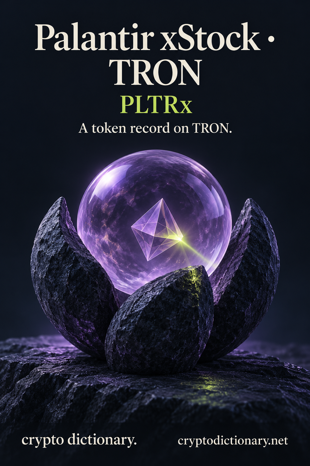 Palantir xStock · TRON (PLTRx), an original physical name metaphor for this specific token registry record.